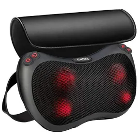 FPXPRO™ Shiatsu Back & Neck Massage Pillow w/ Heat - Reverse Motion Deep Tissue Kneading