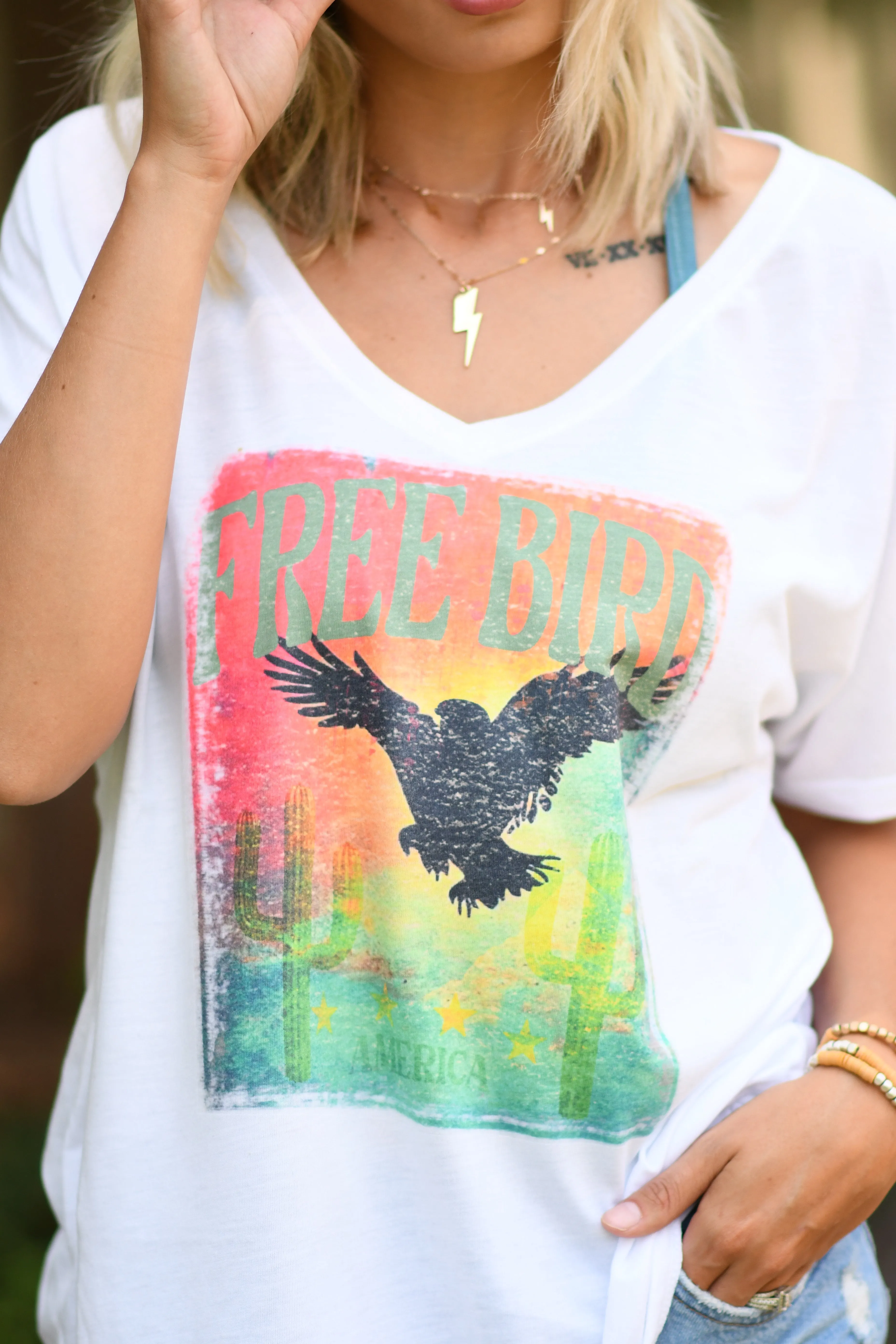 Free Bird Slouchy Tee