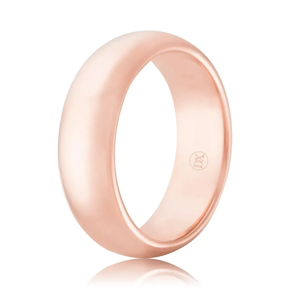 Full Dome 8mm - 18ct Rose Gold