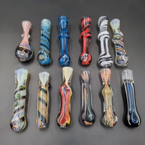 High End Dichro Glass Chillum | 3 - 4