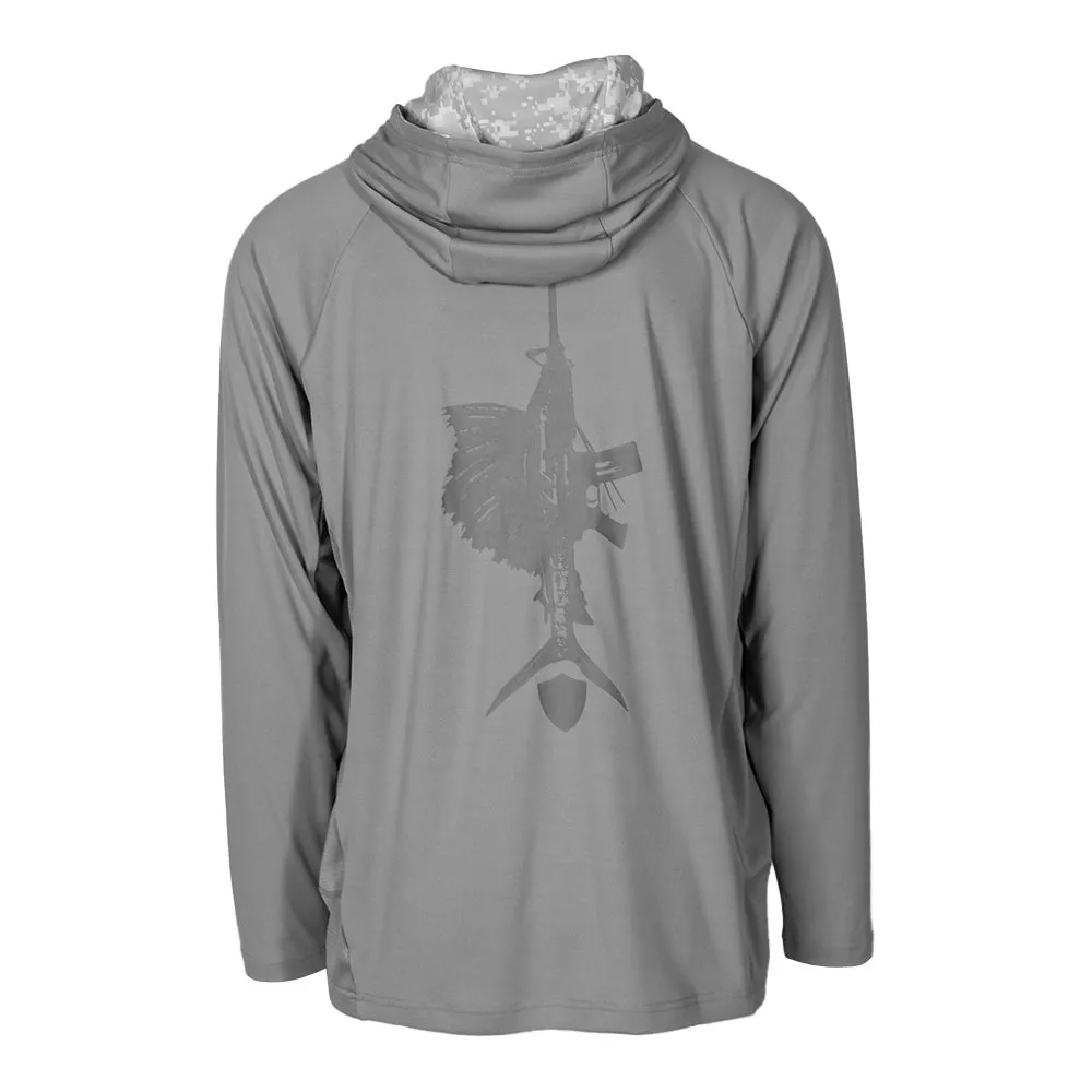 Hooded Performance Long Sleeve Shirt | Ghost Digi Camo