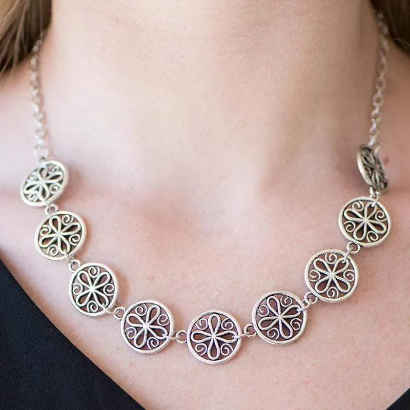 I Can and I WHEEL Silver Necklace