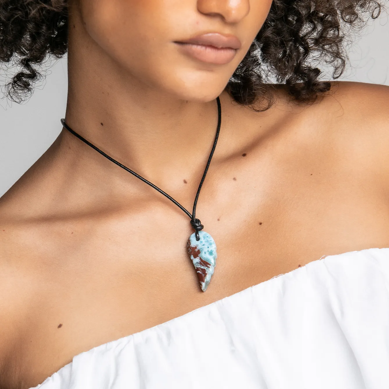 Larimar Wing Necklace Riley