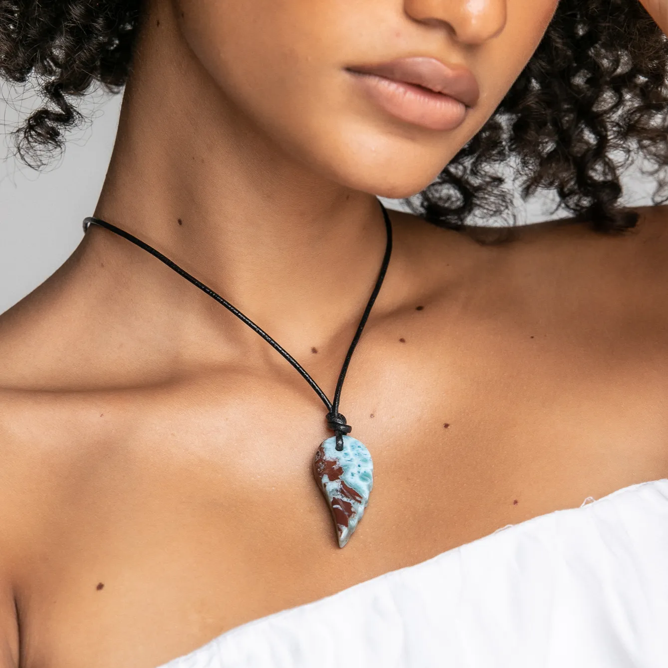 Larimar Wing Necklace Riley