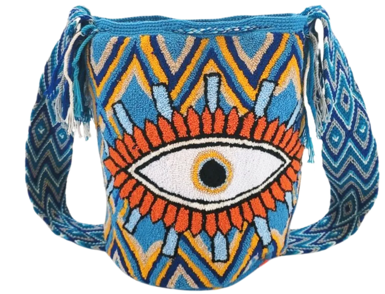 Londyn Large Handmade Punch-needle Wayuu Mochila Bag