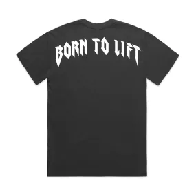 Men's ''BORN TO LIFT'' Oversized Heavy weight Short-Sleeve T-Shirt.