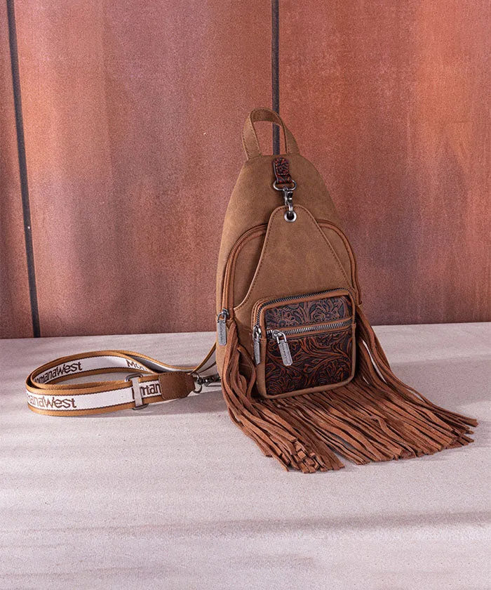 Montana West Fringe Sling Bag