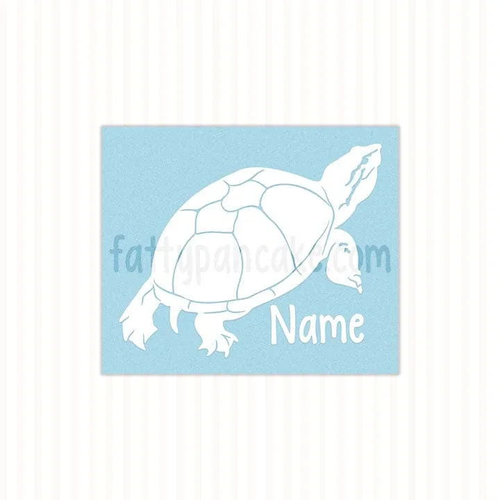 Musk Turtle Decal, Waterproof Vinyl Decal, Cute Snake Reptile Gift