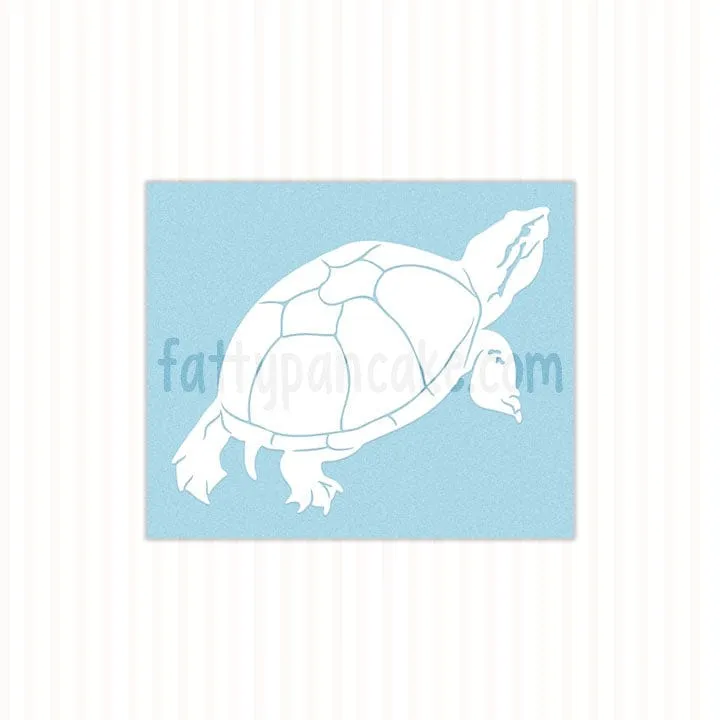 Musk Turtle Decal, Waterproof Vinyl Decal, Cute Snake Reptile Gift