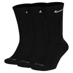 Nike Everyday Cush Crew Socks 3 Pack - Black/White