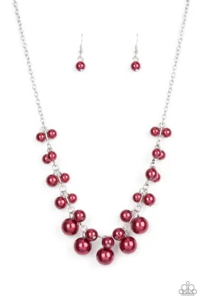 Paparazzi Tearoom Gossip - Red Necklace