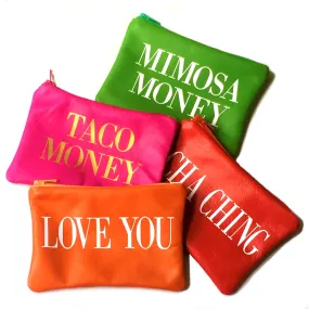 Personalised Leather Change Purse