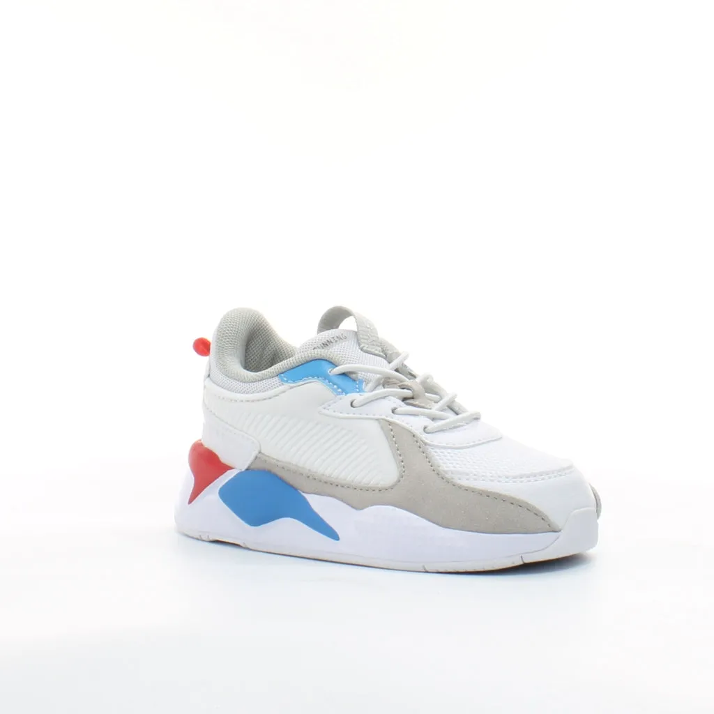 Puma RS-X Monday AC Inf White Synthetic Kids Lace Up Trainers 374711 02