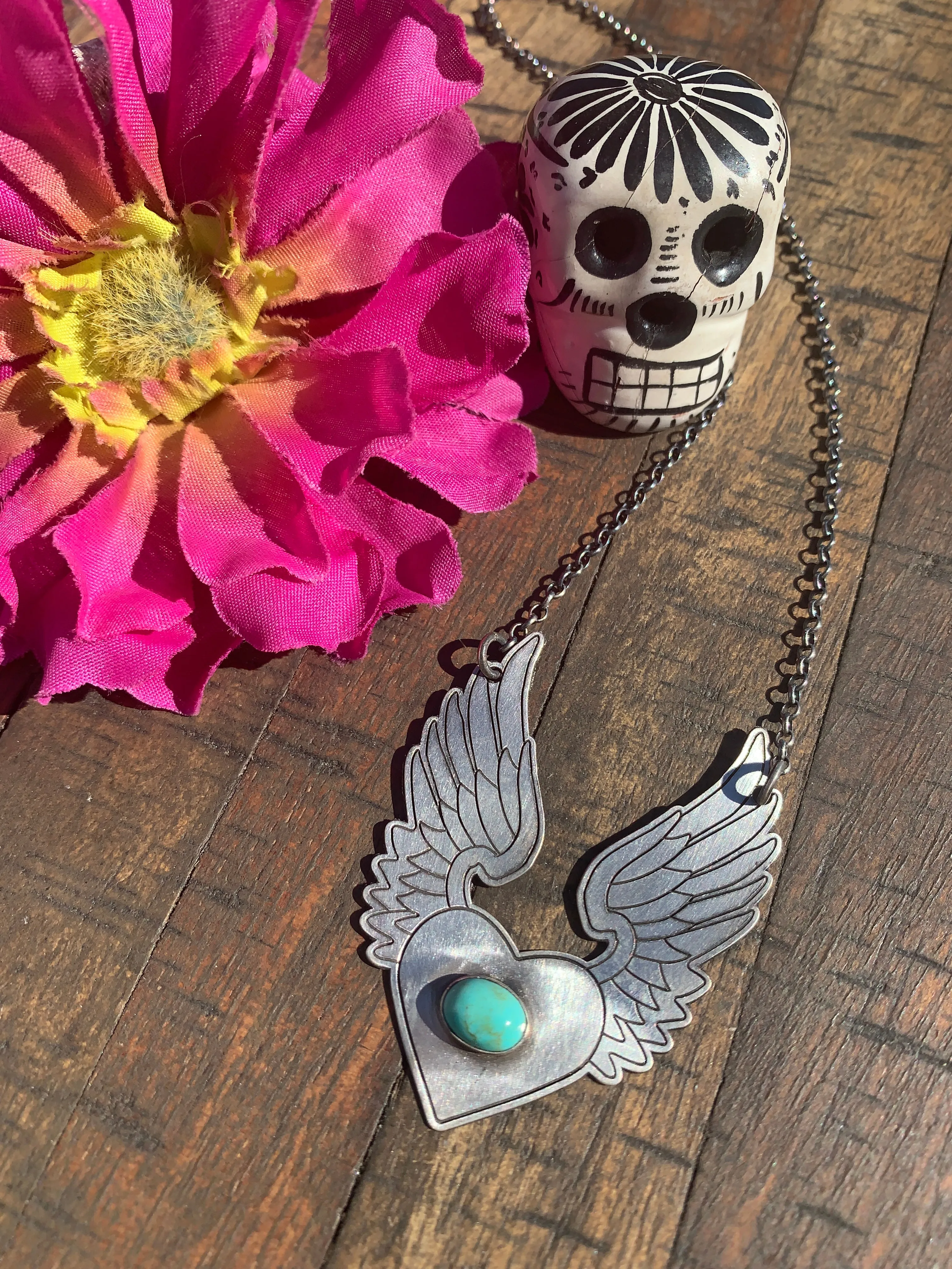 "Angel Wing Heart" Necklace