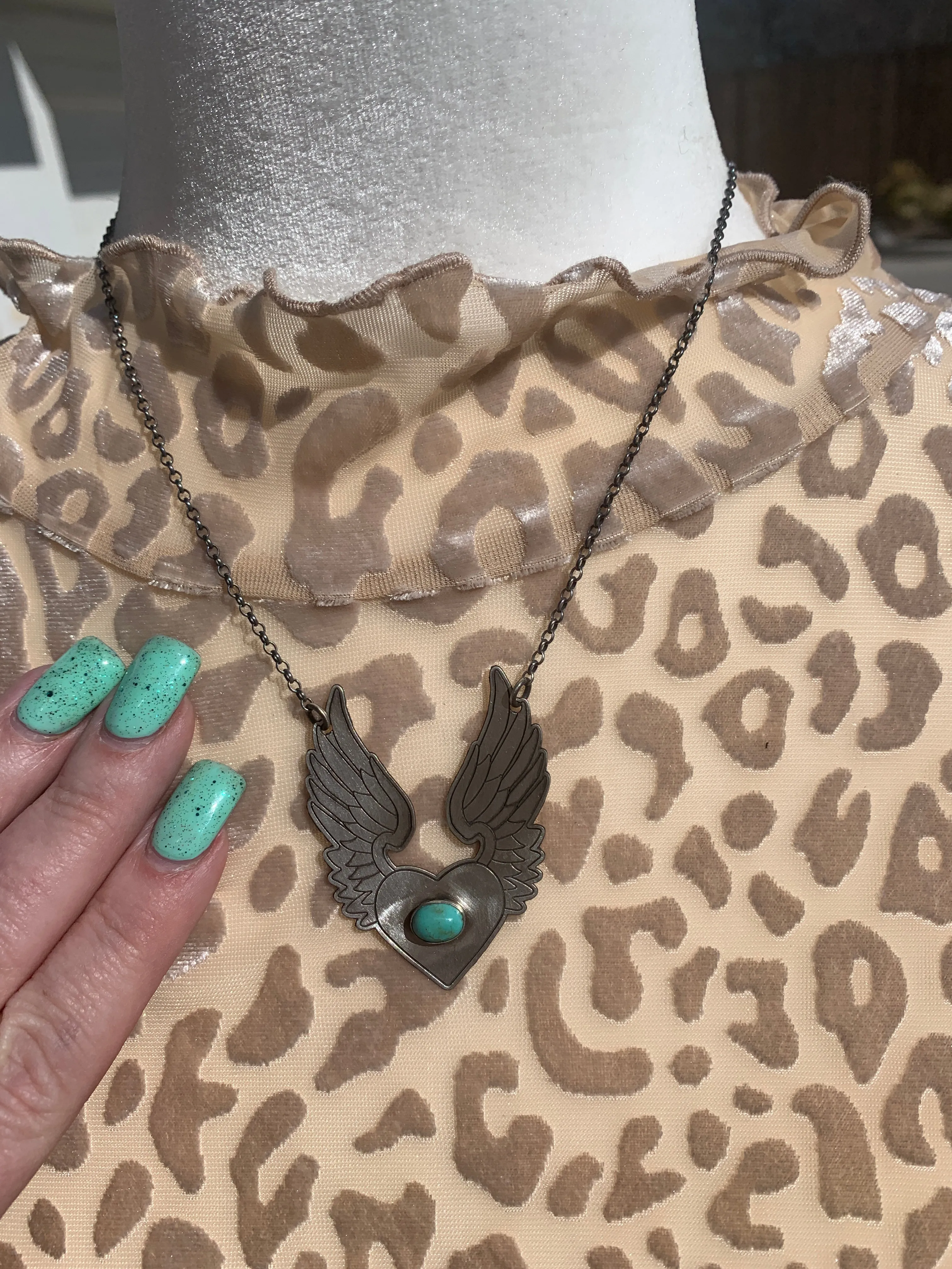 "Angel Wing Heart" Necklace