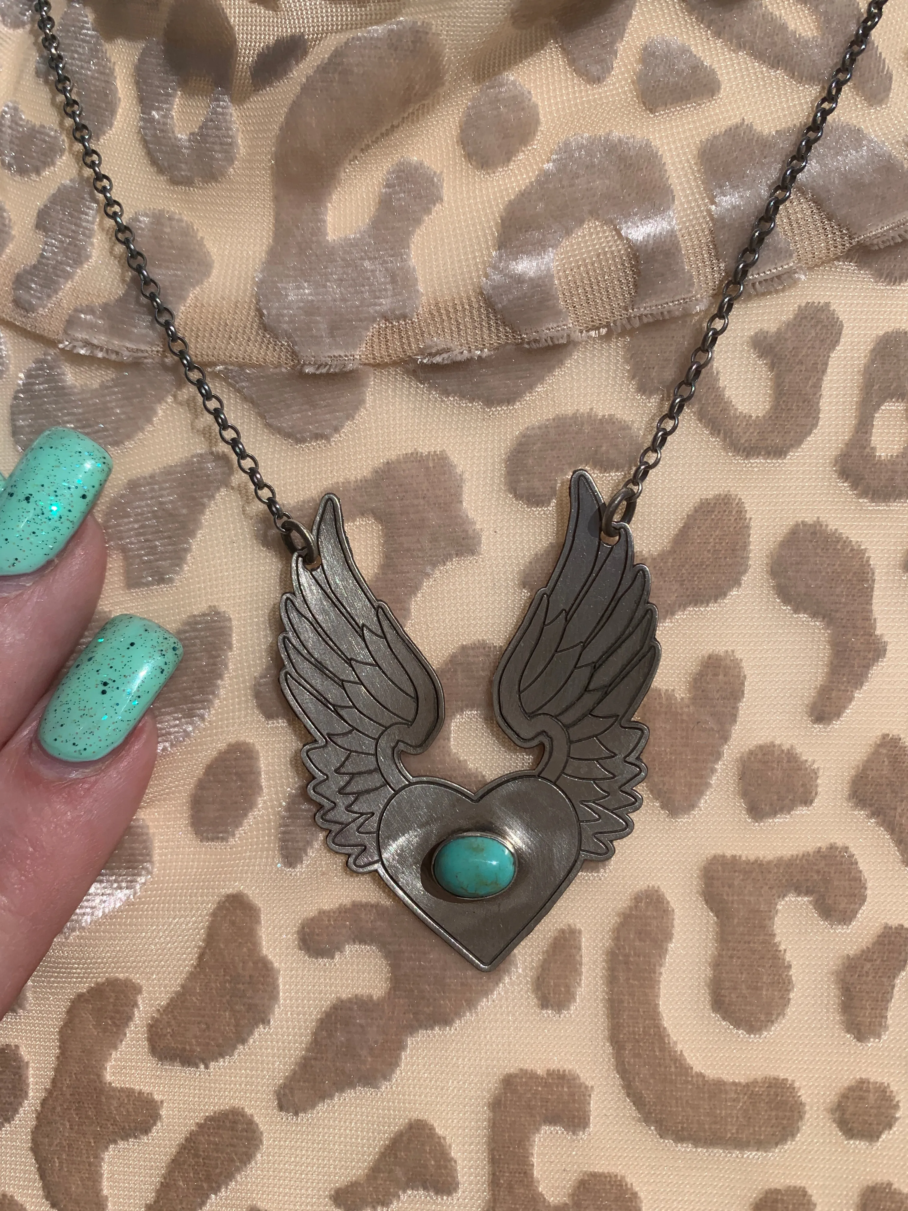 "Angel Wing Heart" Necklace