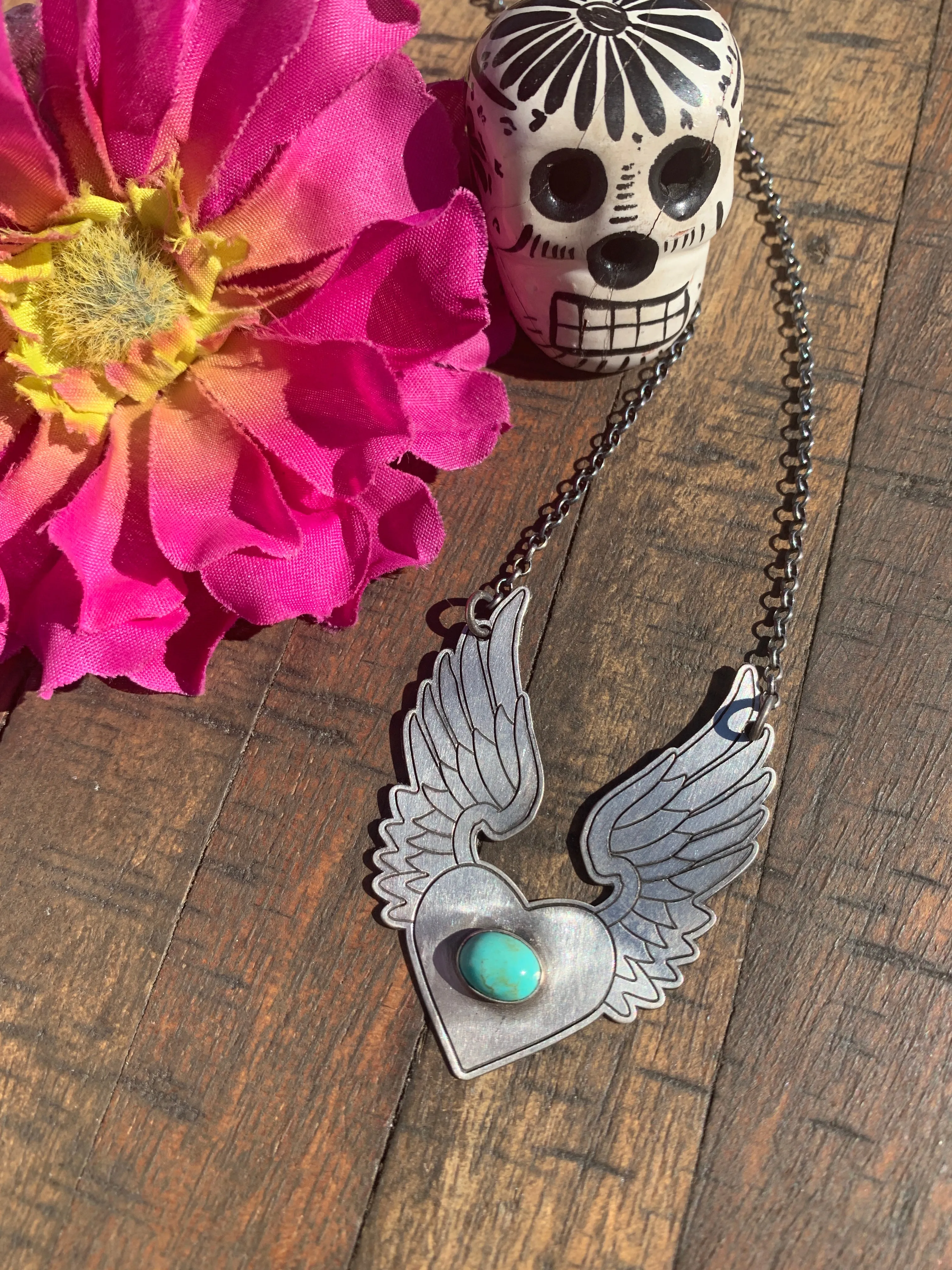 "Angel Wing Heart" Necklace