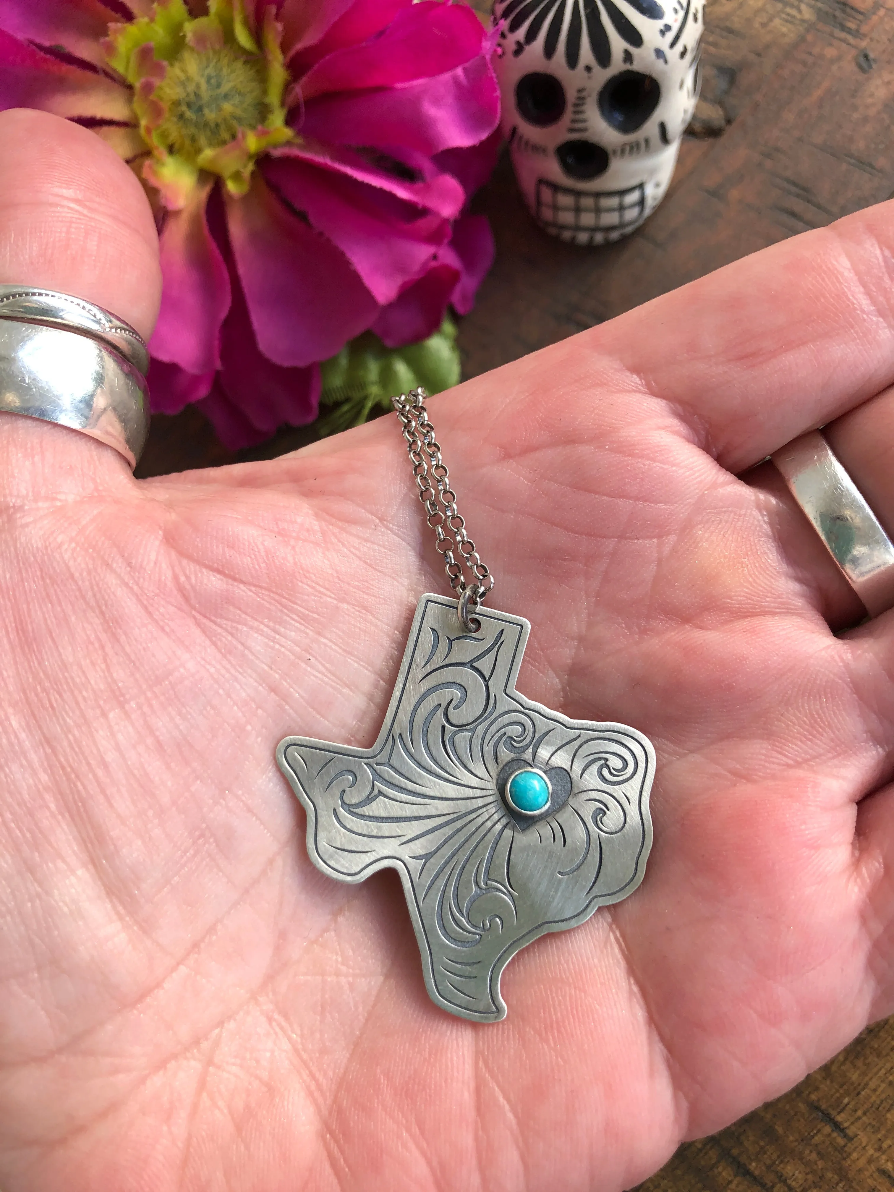 "Texas" Necklace with Turquoise