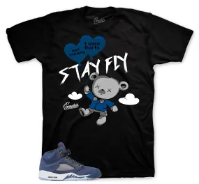 Retro 5 Midnight Navy Money Over Love Shirt