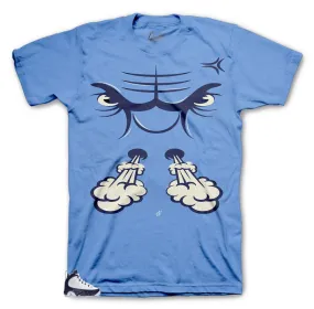 Retro 9 University Blue All Star Shirt - Raging Face - Blue