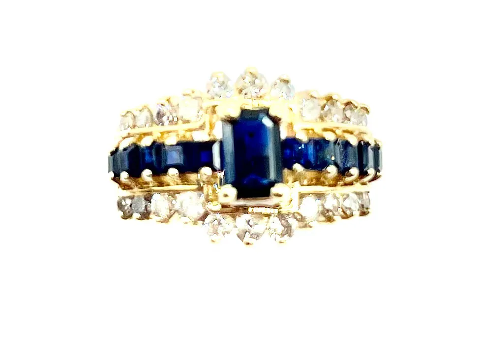 Sapphire and Diamond Ring