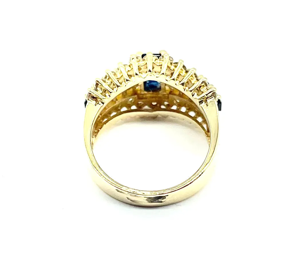 Sapphire and Diamond Ring