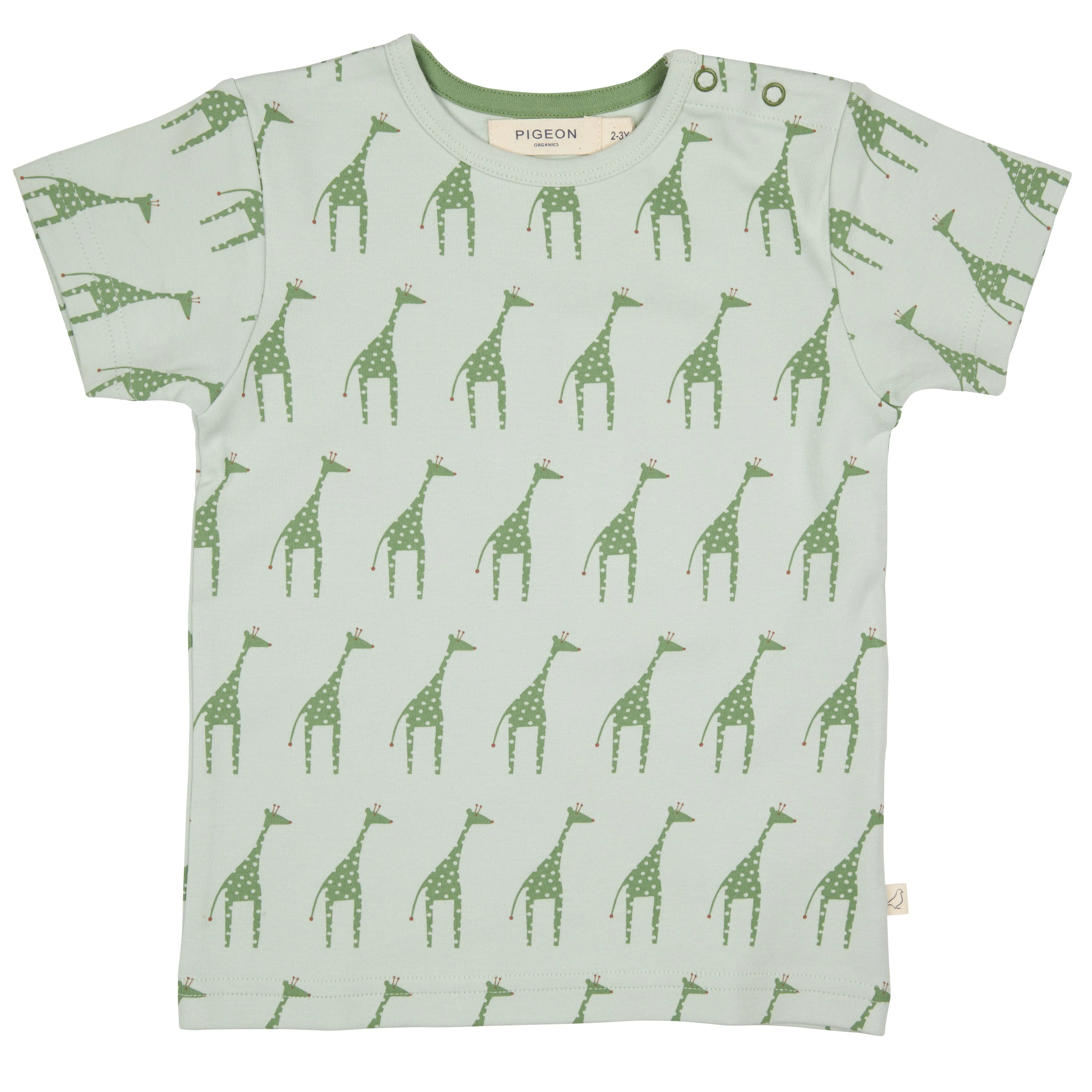 Short sleeve T-shirt (AOP), giraffe - Pigeon Organics