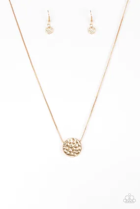 The BOLD Standard - Gold Paparazzi Necklace