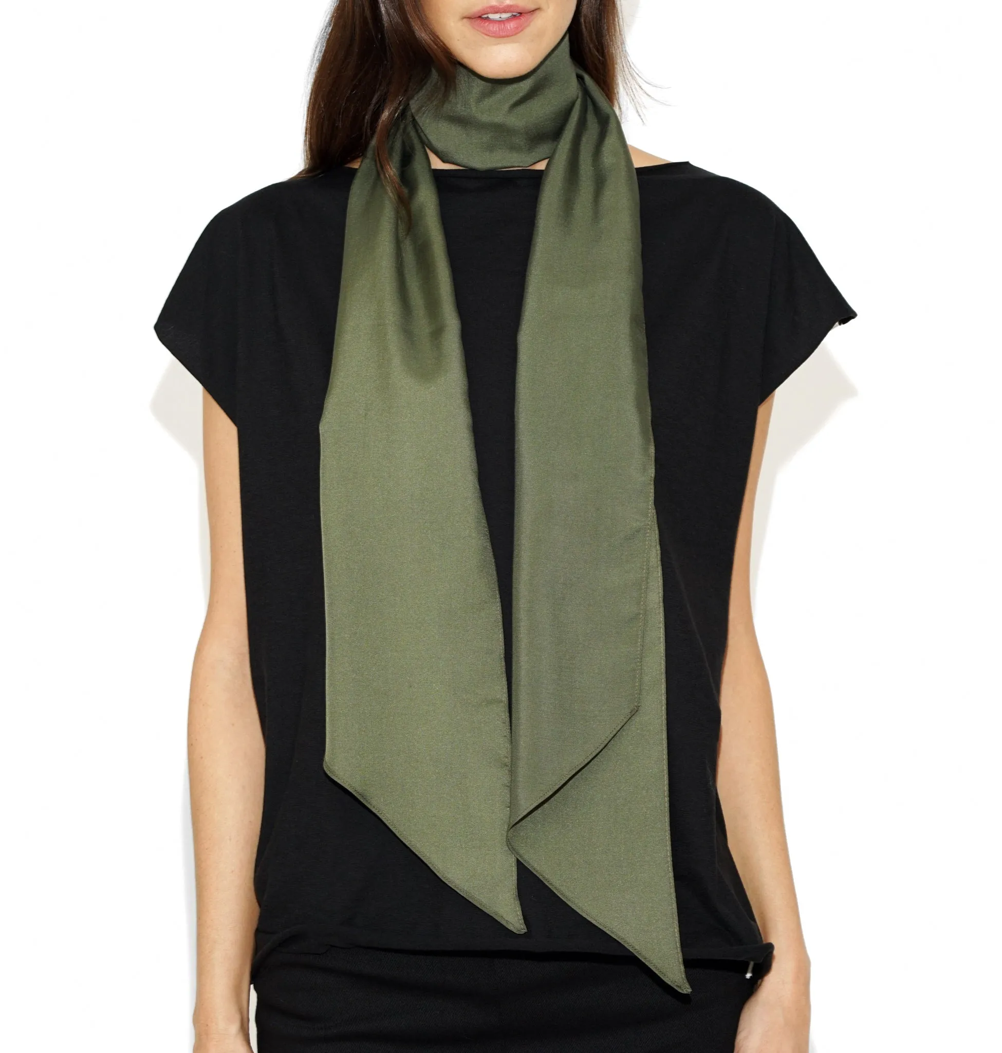 TYLER SILK SCARF BLACK