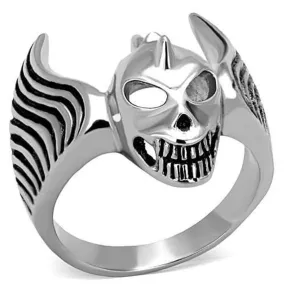 WildKlass Stainless Steel Ring High Polished (no Plating) Men Epoxy Jet