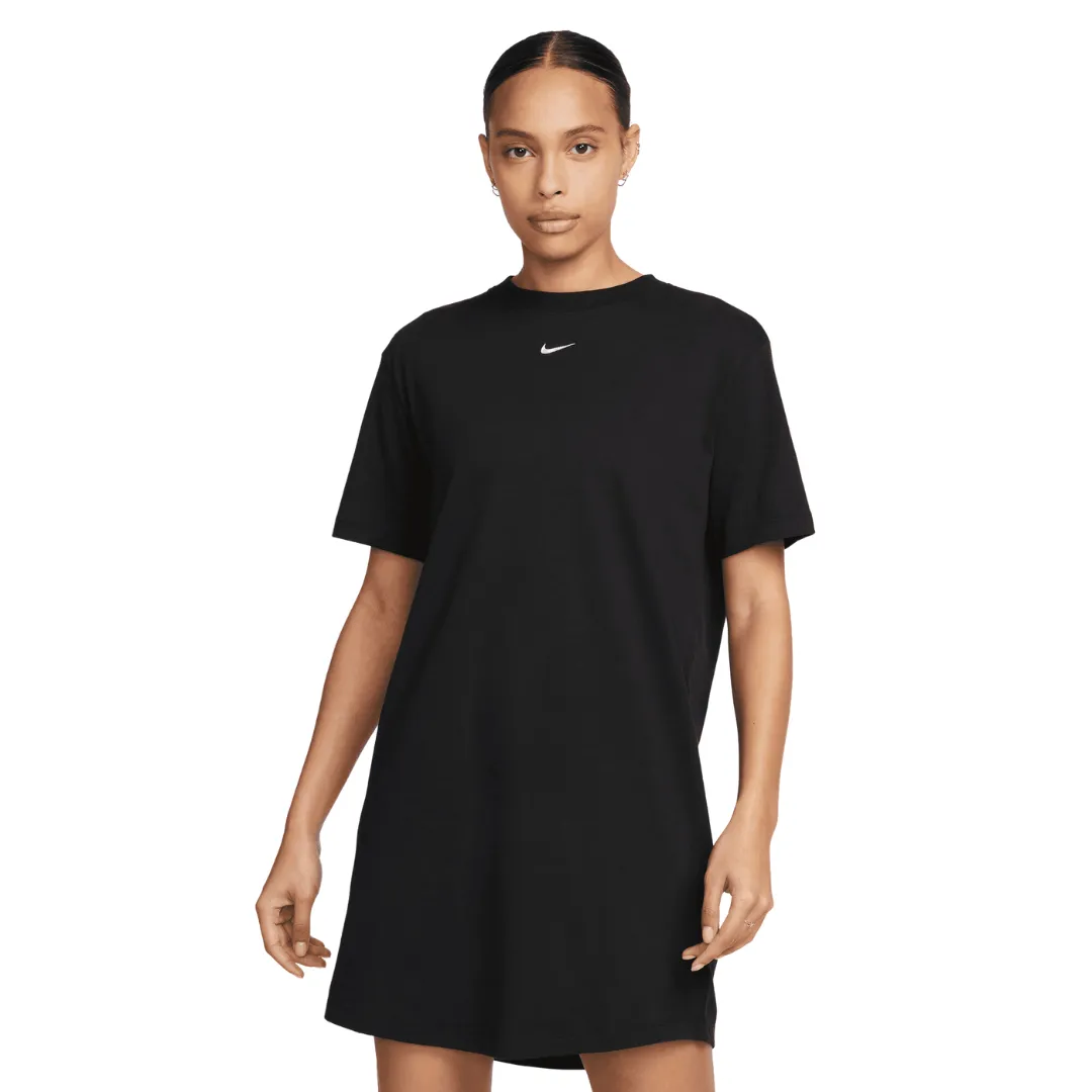 Women's Nike Sportswear Chill Knit T-Shirt Dress - Black/White