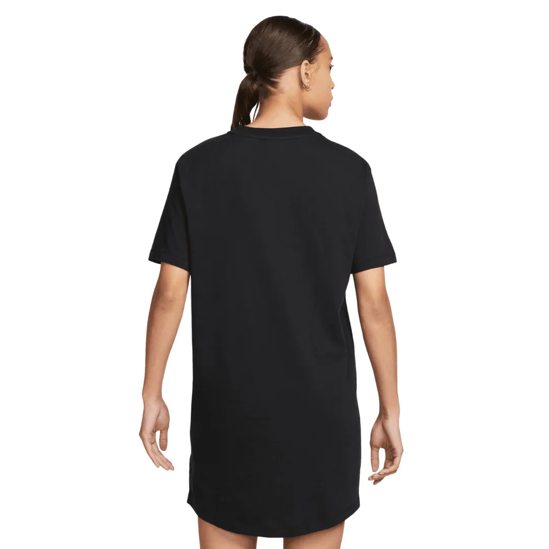 Women's Nike Sportswear Chill Knit T-Shirt Dress - Black/White