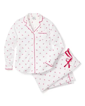 Women's Twill Pajama Set in Brixham Lobsters